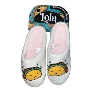 F006: [8, 8.5, 9] Smiling Taco - Slippers